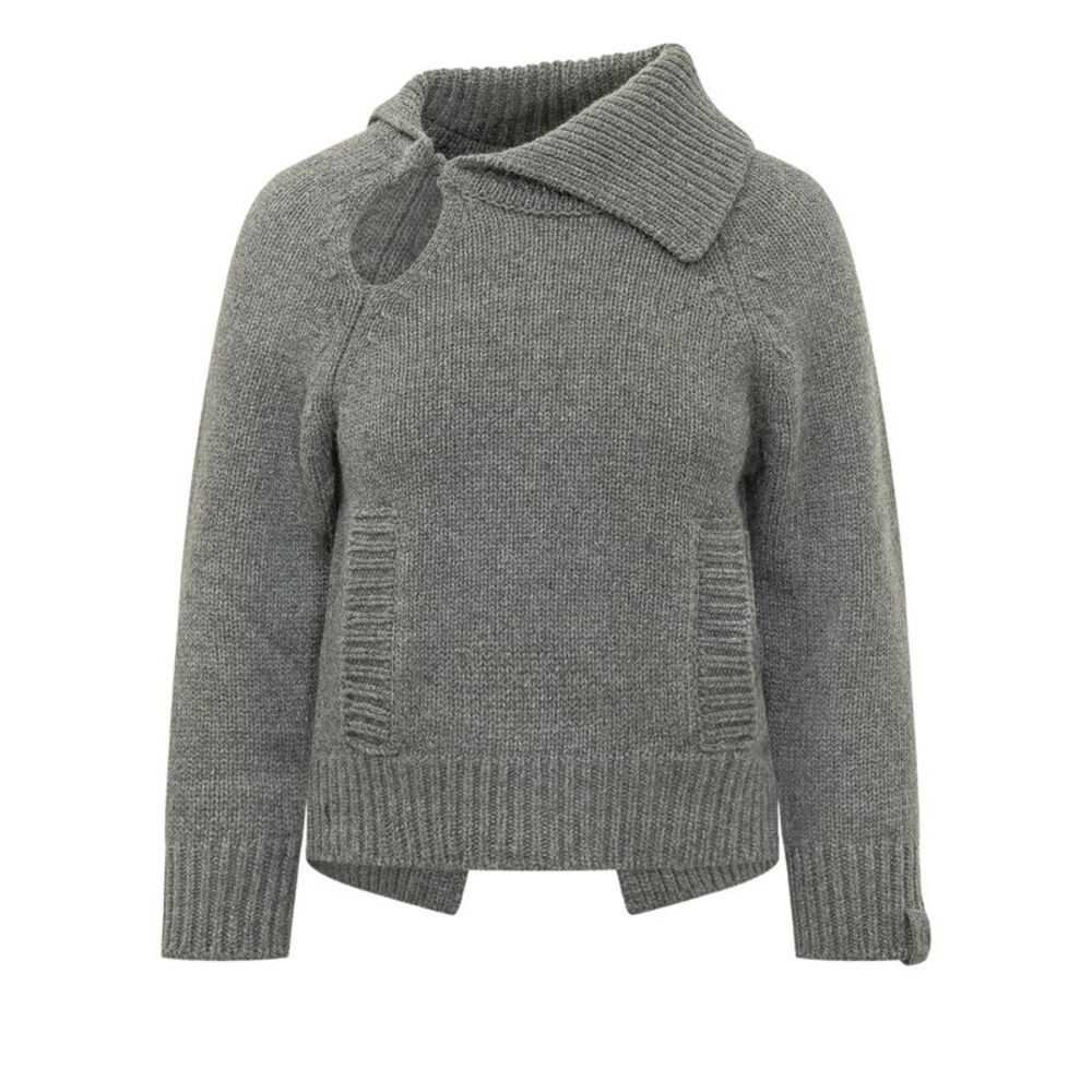 Victoria Beckham Women Maglione  In Lana Con Collo Asimmetrico